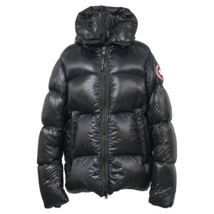 Canada Goose Crofton gesteppte Ripstop Daunenjacke aus recyceltem Nylon in Schwarz