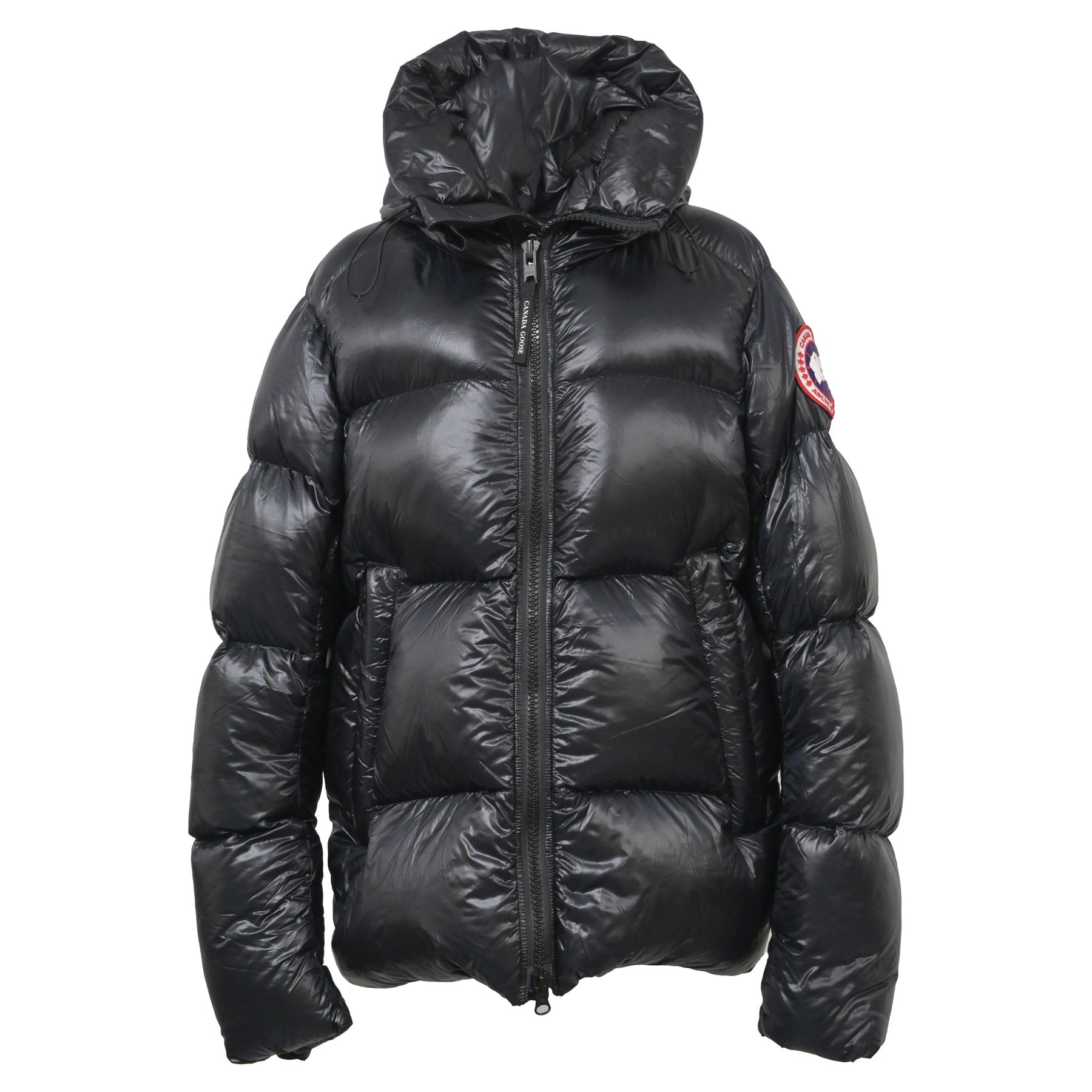 Canada Goose Crofton gesteppte Ripstop Daunenjacke aus recyceltem Nylon in Schwarz