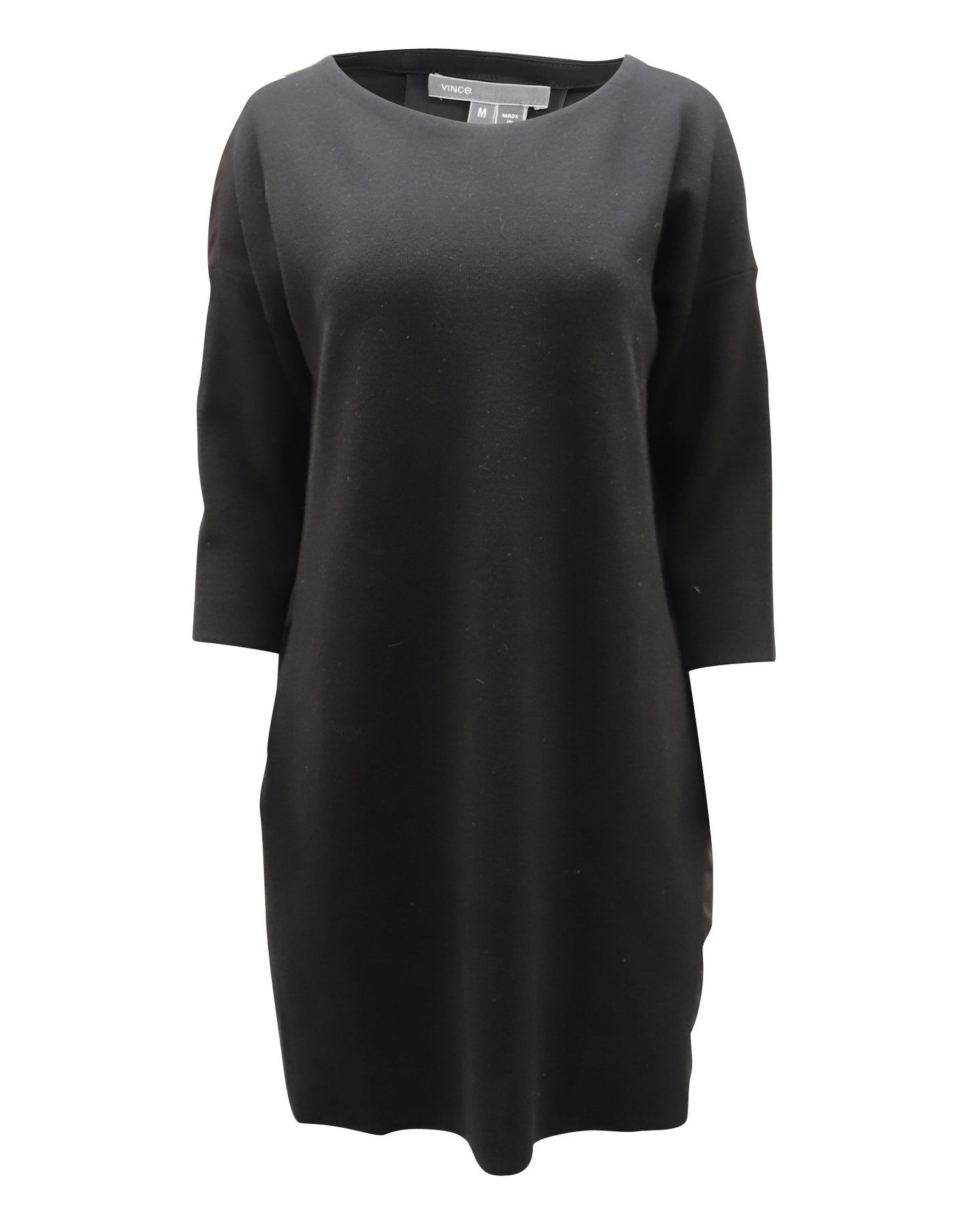 Vince Sweatkleid aus schwarzer Wolle