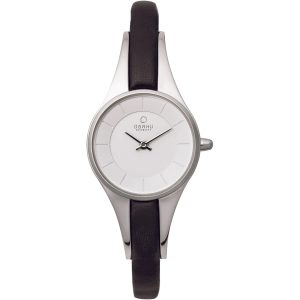 Obaku Damen morgan weiß Zifferblatt Armbanduhr