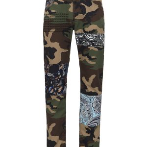 Denim Hose super gerade geschnitten paisley 7670515499068