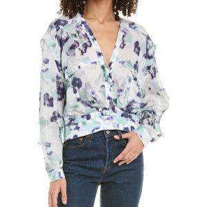 IRO Pleated Seidenblend Top