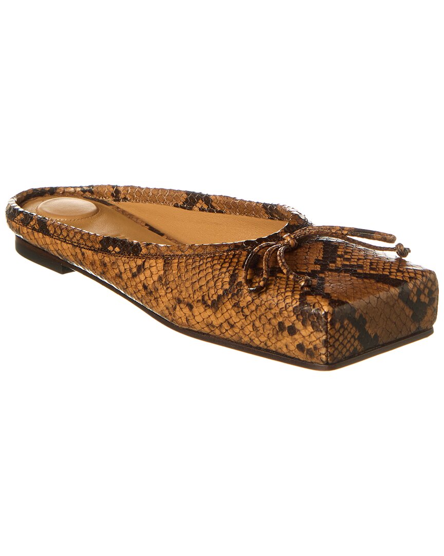 Jacquemus Snake-geprägte Leder Ballerina