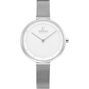 Obaku Damen klassisches weißes Zifferblatt Armbanduhr 7195323891772