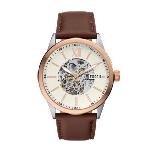 Fossil Herren flynn Automatik Armbanduhr aus zweifarbigem Edelstahl 7827100696636