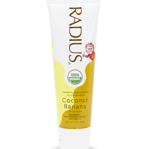 RADIUS Kinder USDA Bio Kokosnuss Bananen Zahnpasta