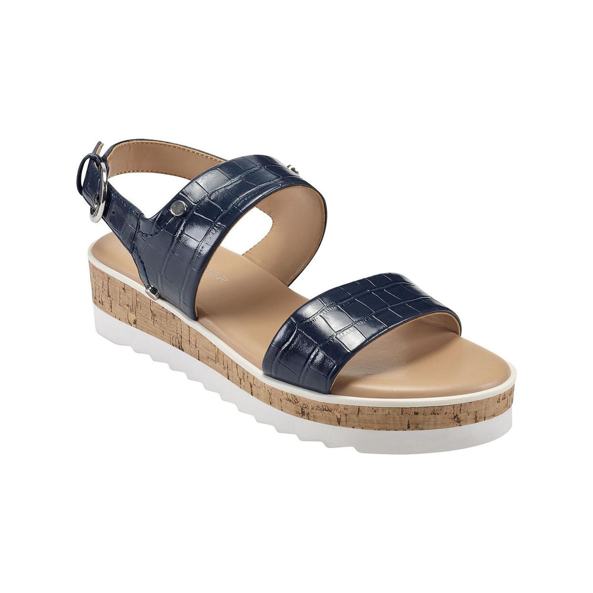 Sandalen aus Kunstleder mit Gordy-Prägung – Keilsandalen