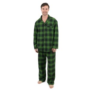 Weihnachten Herren Zwei Stück Flanell Pyjamas kariert