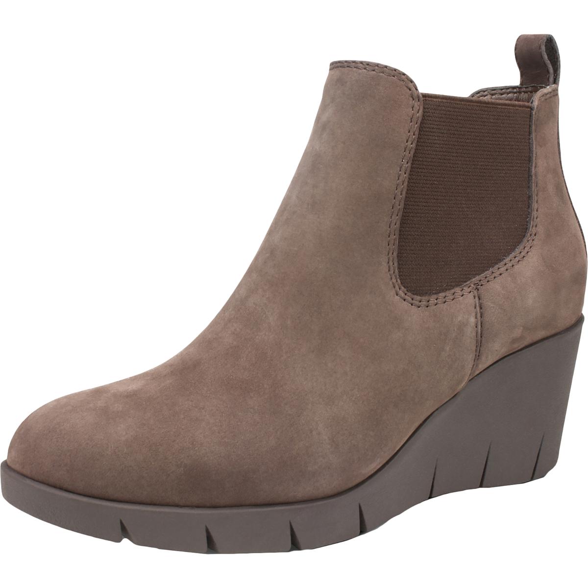 Percy Imitat Wildleder Slip auf Keil Stiefel