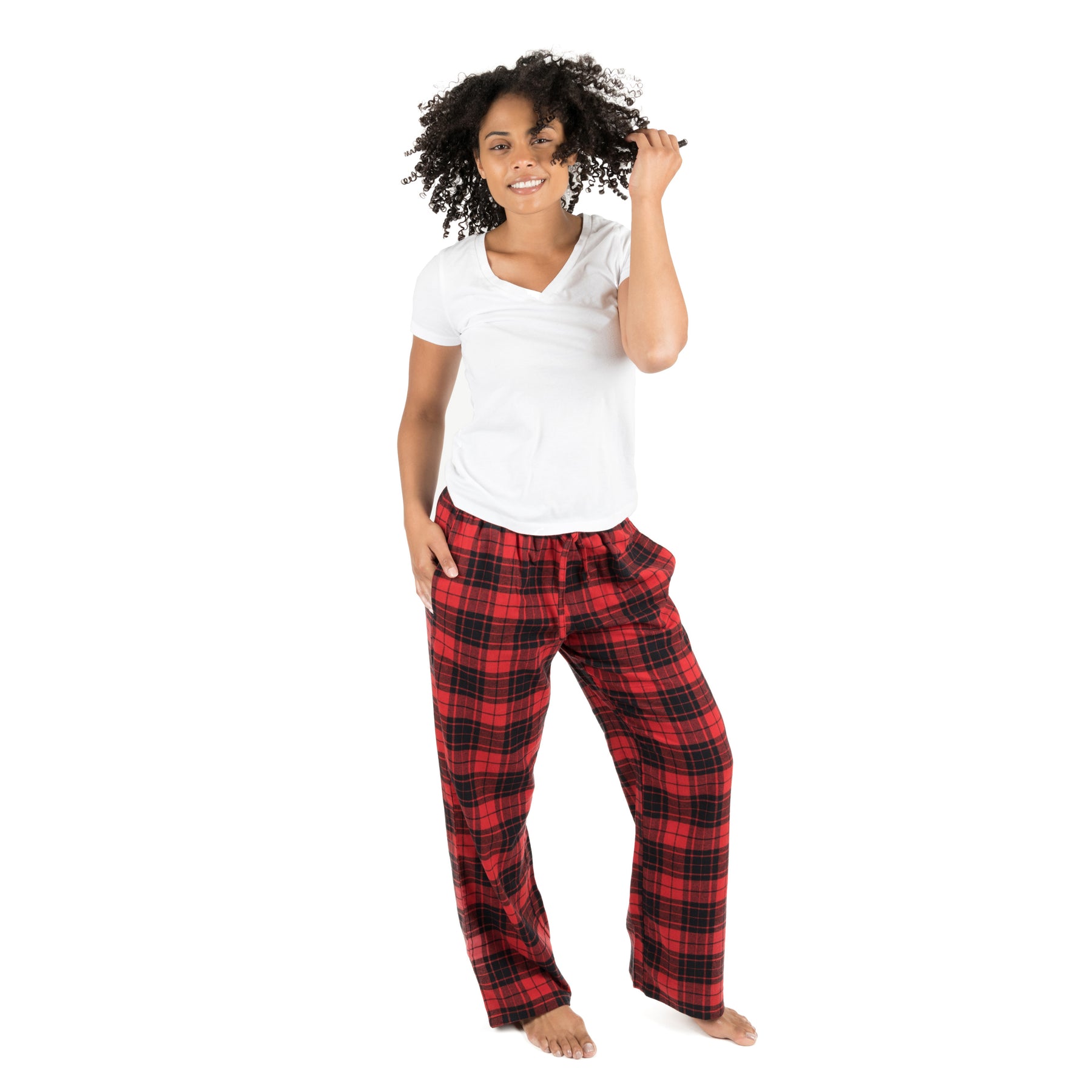 Weihnachten Damen Flannel Pyjama Hose kariert
