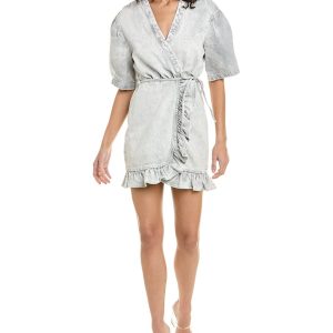 IRO Denim Wickelkleid