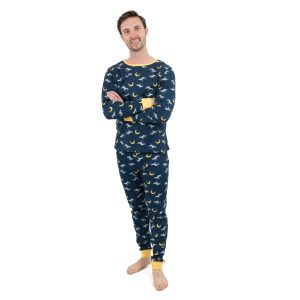 Herren zwei Stück Baumwolle Pyjama Wolf