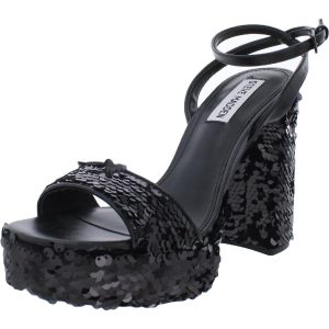 Lessa S Sequined Ankle Strap Platform Sandalen