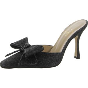 Diane von Furstenberg Satin quadratisch Toe Mules