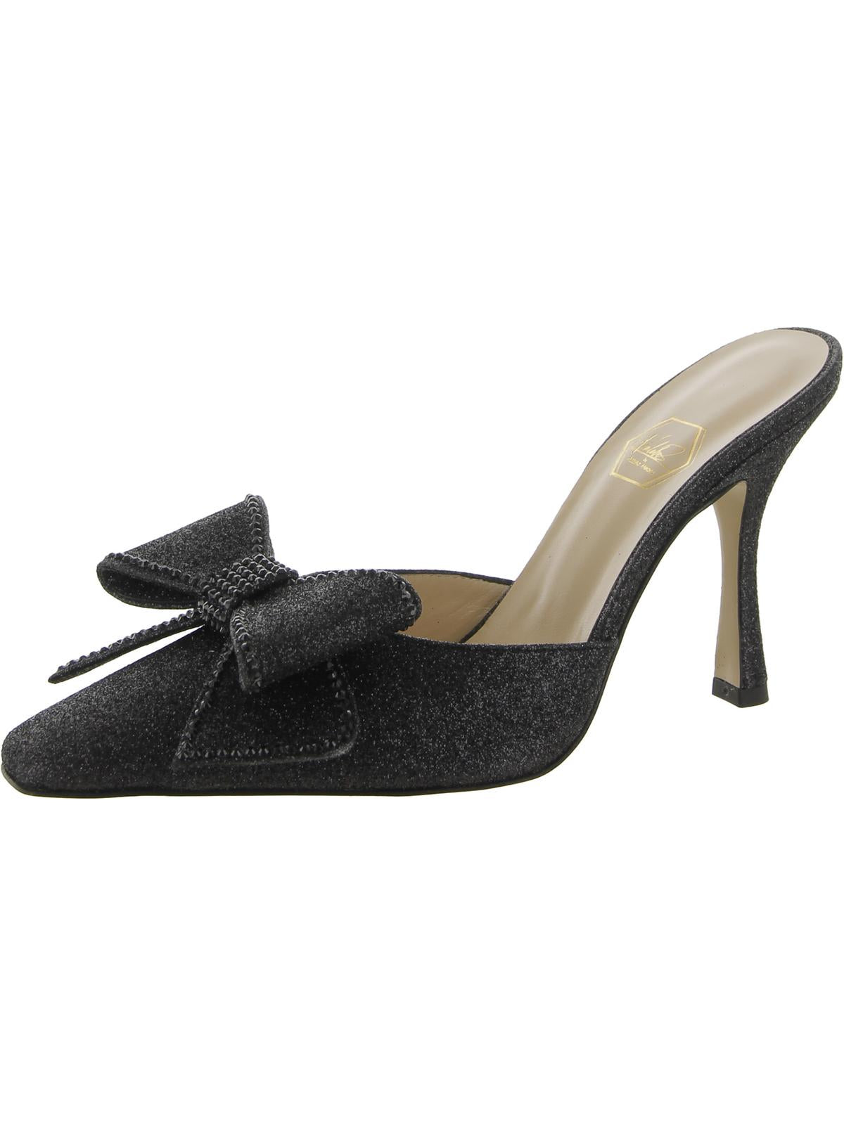 Diane von Furstenberg Satin quadratisch Toe Mules