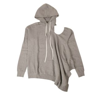 Unravel Project Hoodie-Sweatshirt-Kleid – Grau