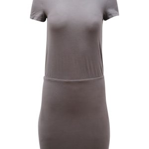 James Perse Jersey Blouson Kleid aus grauer Baumwolle 7764872495164
