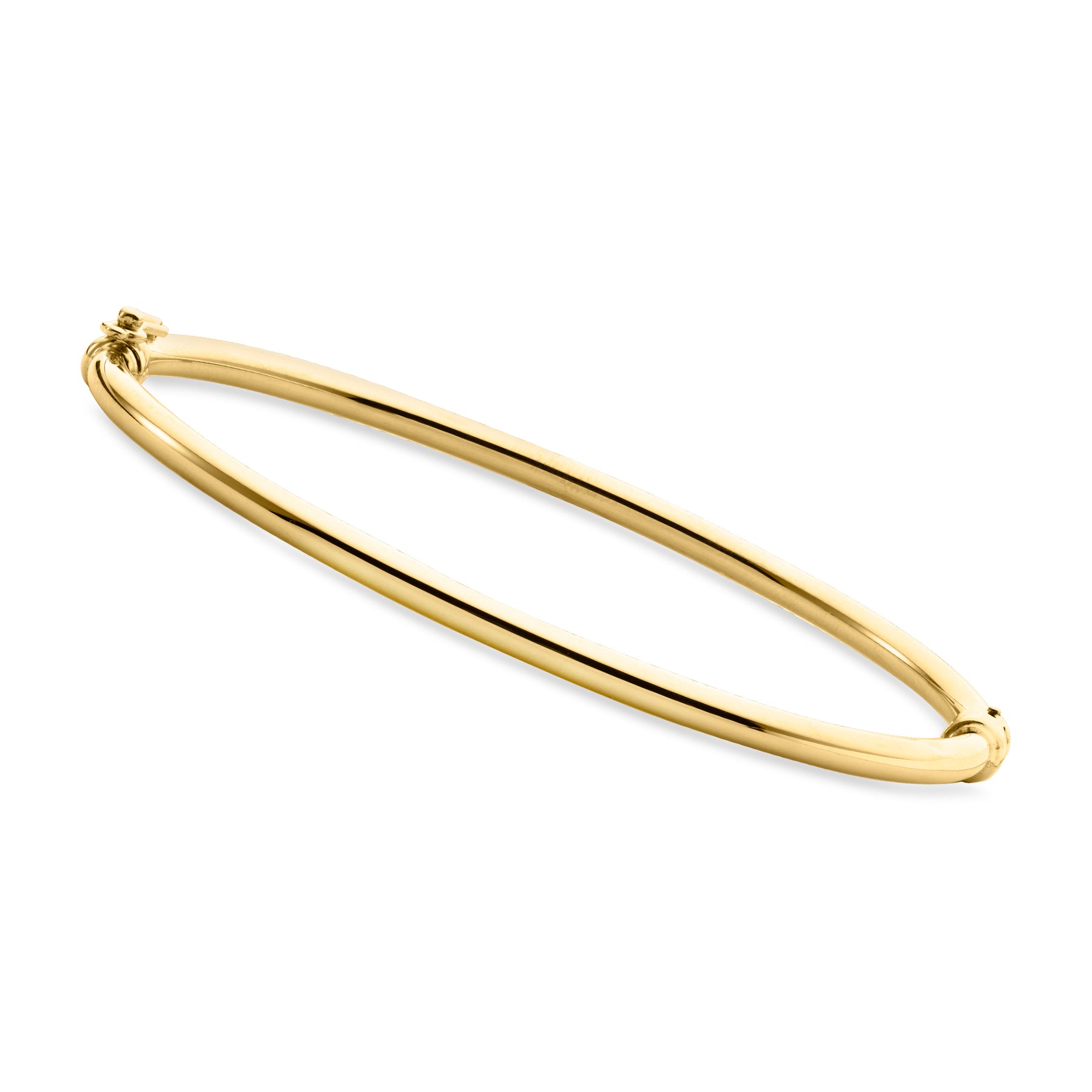 Kanarischen italienischen 10kt Gelbgold poliert Armreif