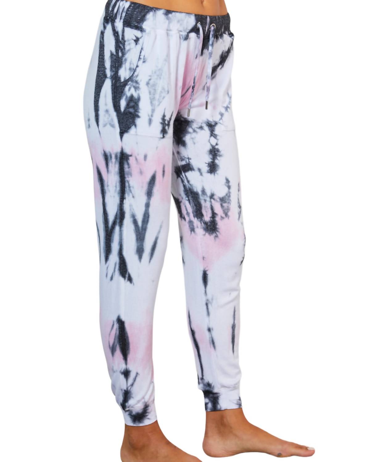 Marble Wash Jogger-Hose in Rosa