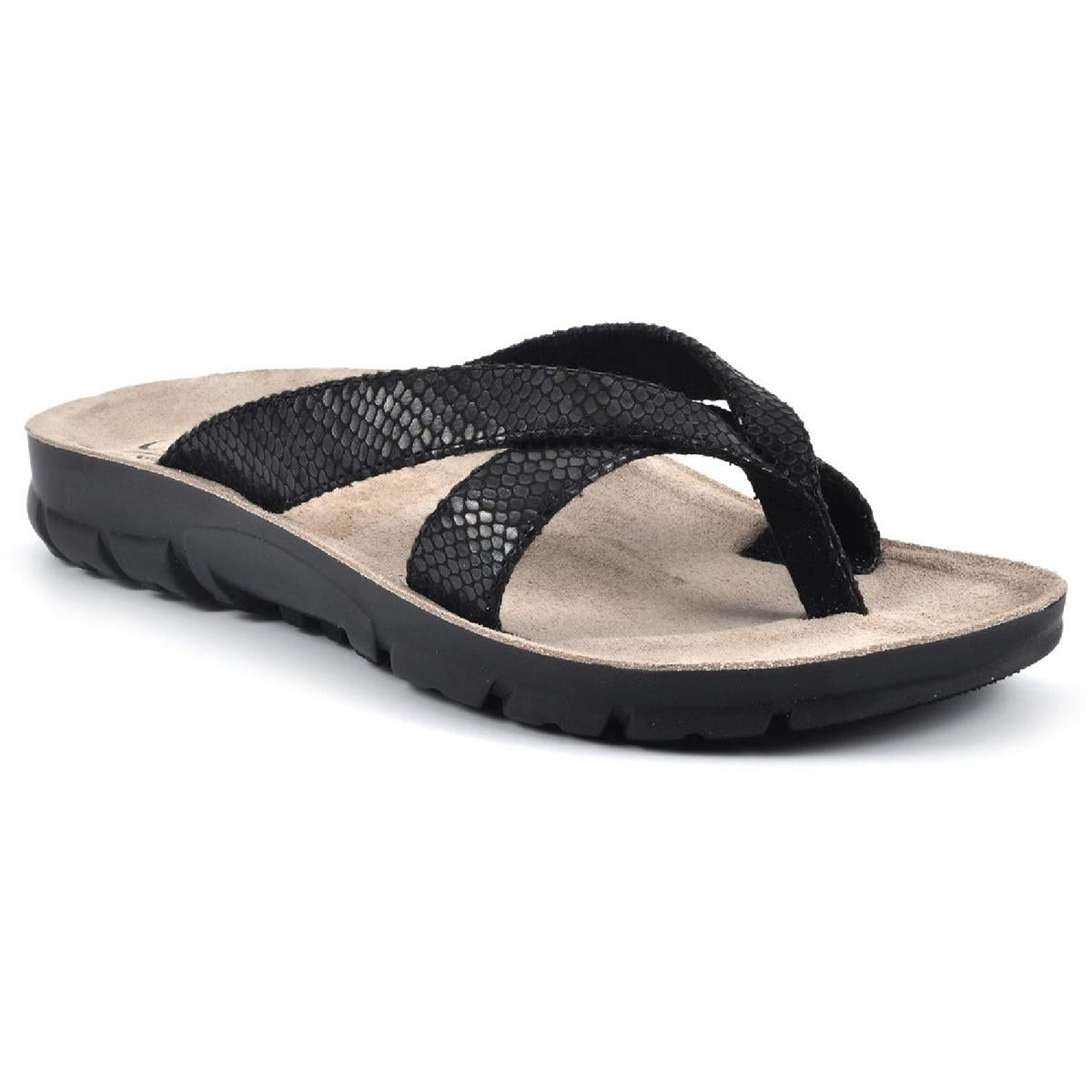 Beste von Kunstleder String Fußbett Sandalen