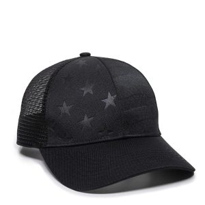 outdoor cap usa-750M debossed Sterne und Streifen strukturiert LKW-Hut