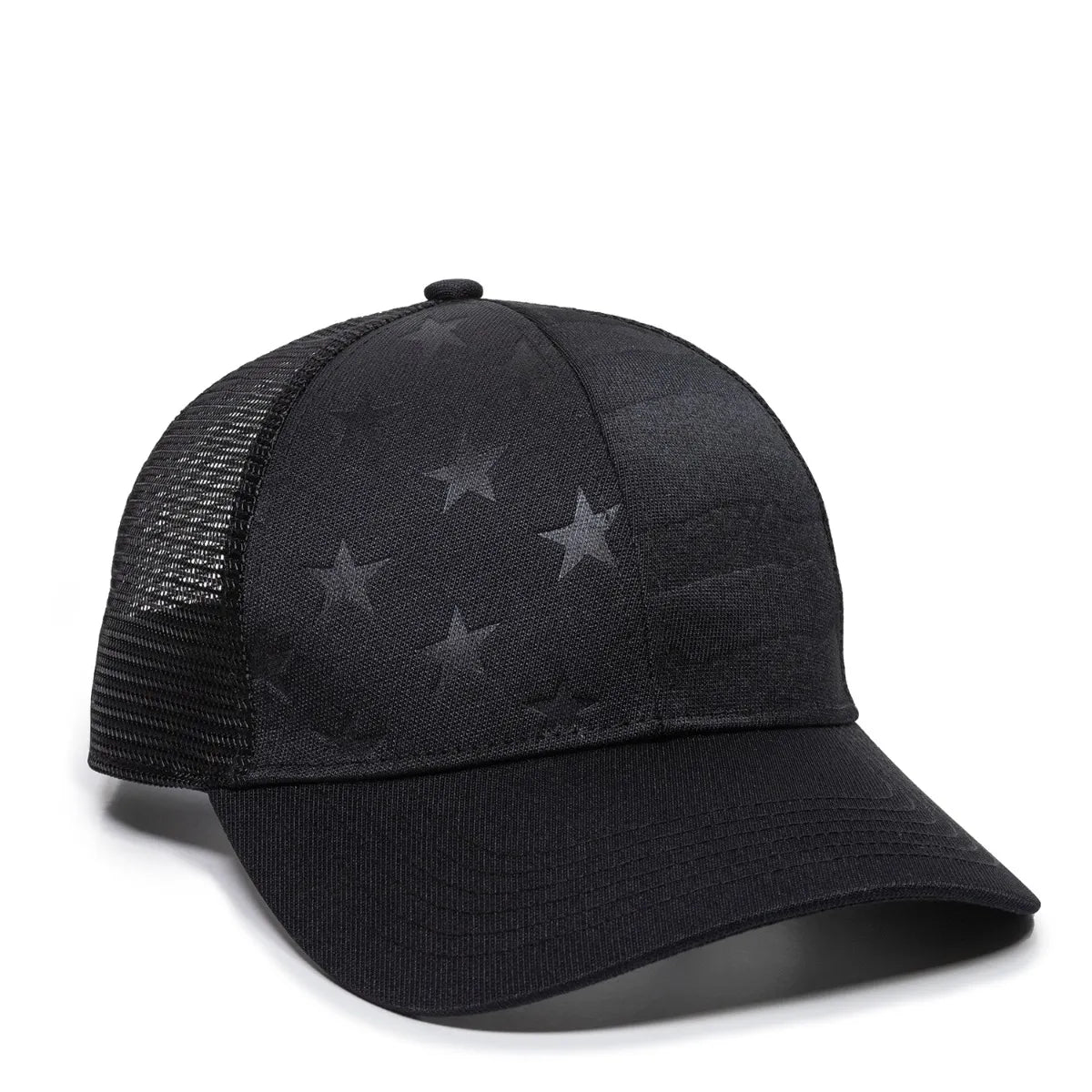 Outdoor Cap USA-750M Debossed Stars und Streifen strukturierte Trucker Hut