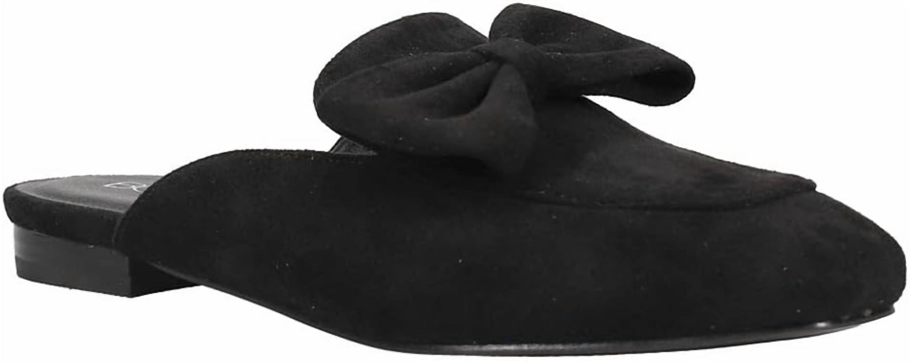 Damen Hello Fall Mule in schwarzem Wildleder
