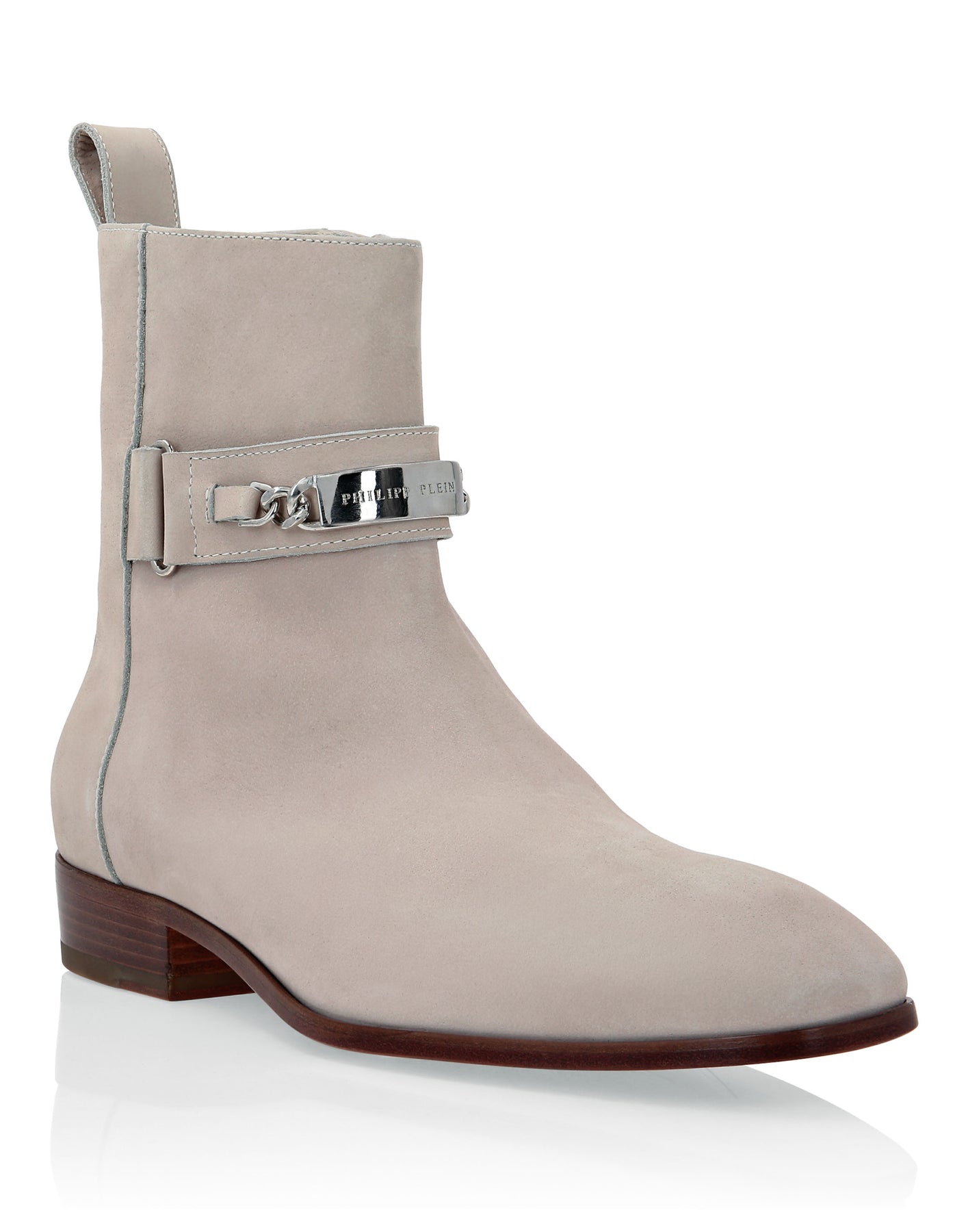 Nabuk Stiefel Low Flat