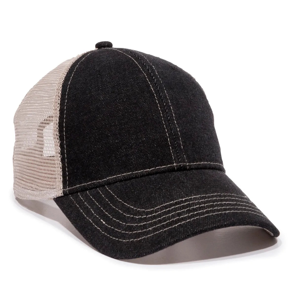 Outdoor Cap DN-200M Denim strukturierte Trucker Hut