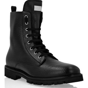 Lederstiefel niedrige flache Sterne Nieten 7670501539900