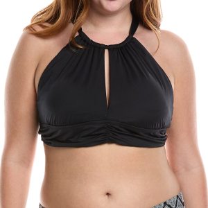 La Blanca Ig hoher Hals Mittellinie Top 7827085033532