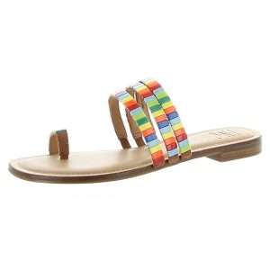 Beads Toe Loop Flache Sandalen
