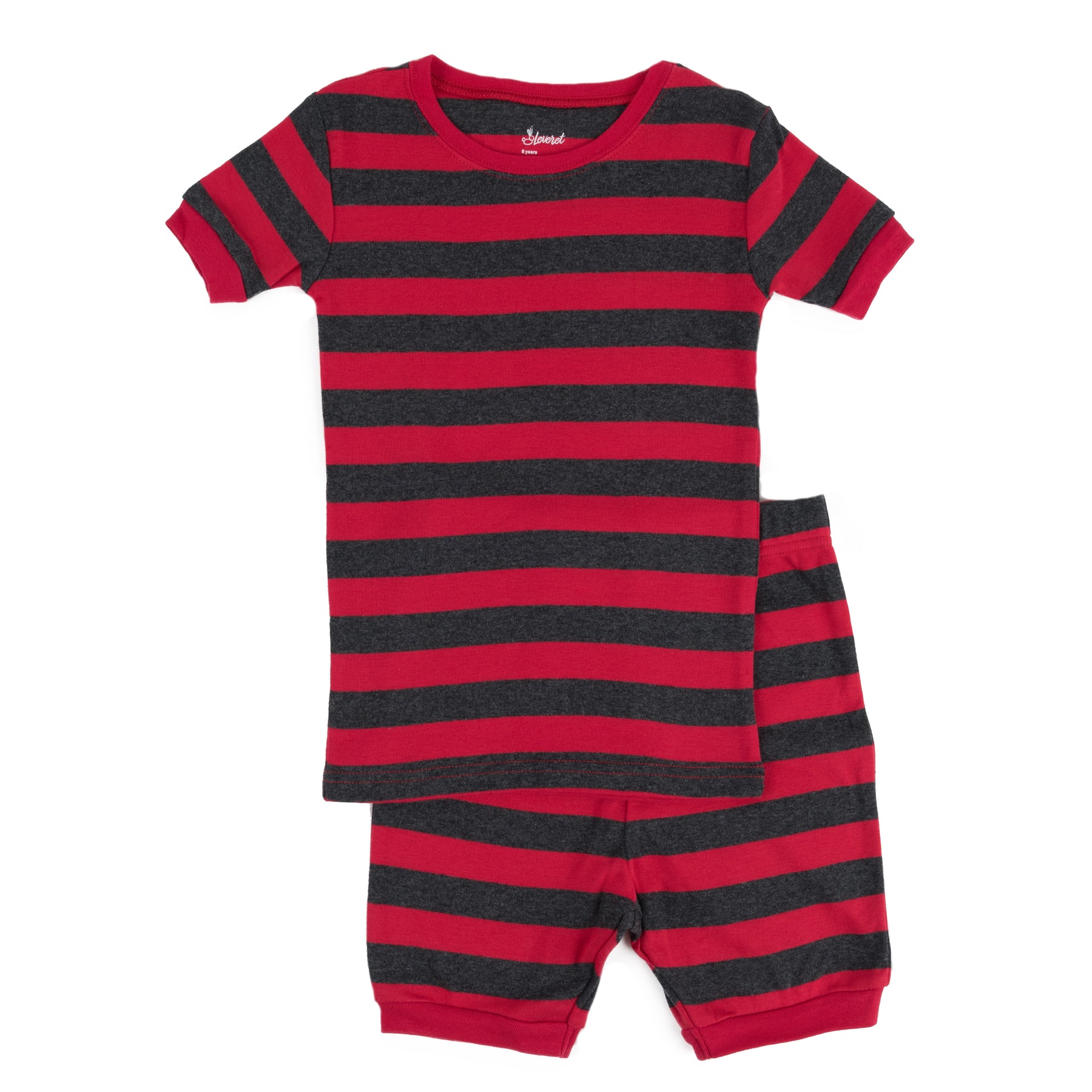 Kinder zweiteilige Baumwolle kurzen Pyjamas Mädchen gestreift