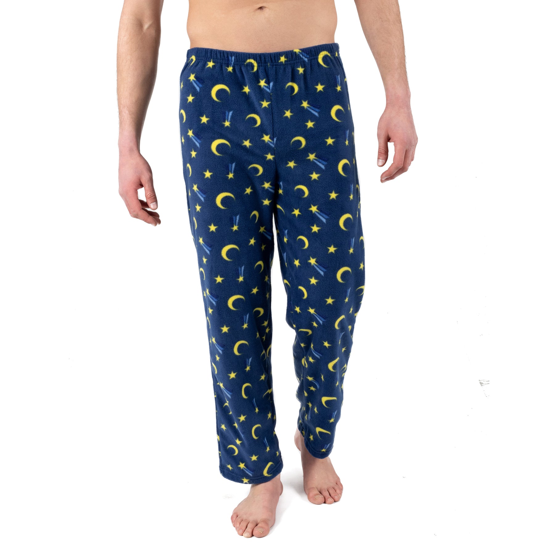 Herren Fleece Pyjama Hose Mond