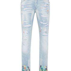 Denim Hose super gerade geschnitten tropft 7670513762364