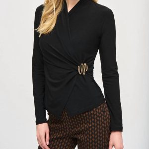 Silky strickverpackte Wickeldecke in schwarz 7827087163452