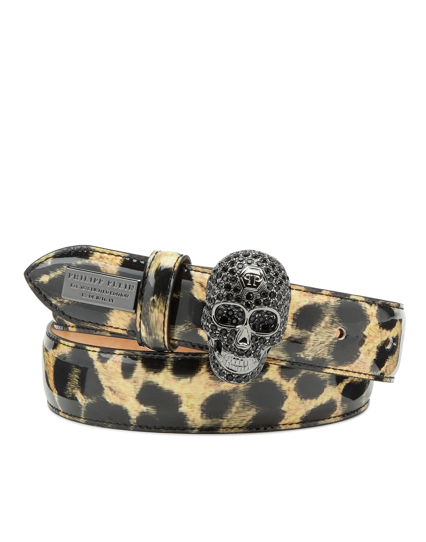 Lackleder Gürtel Leopard
