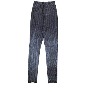 Palomo-Leggings mit Pailletten und Perlen – Blau/Grün