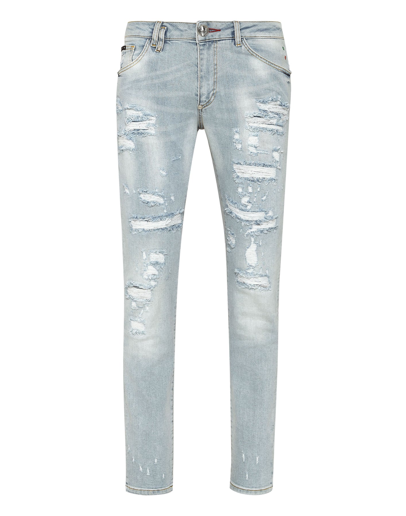Jeanshose schmale Passform Paisley