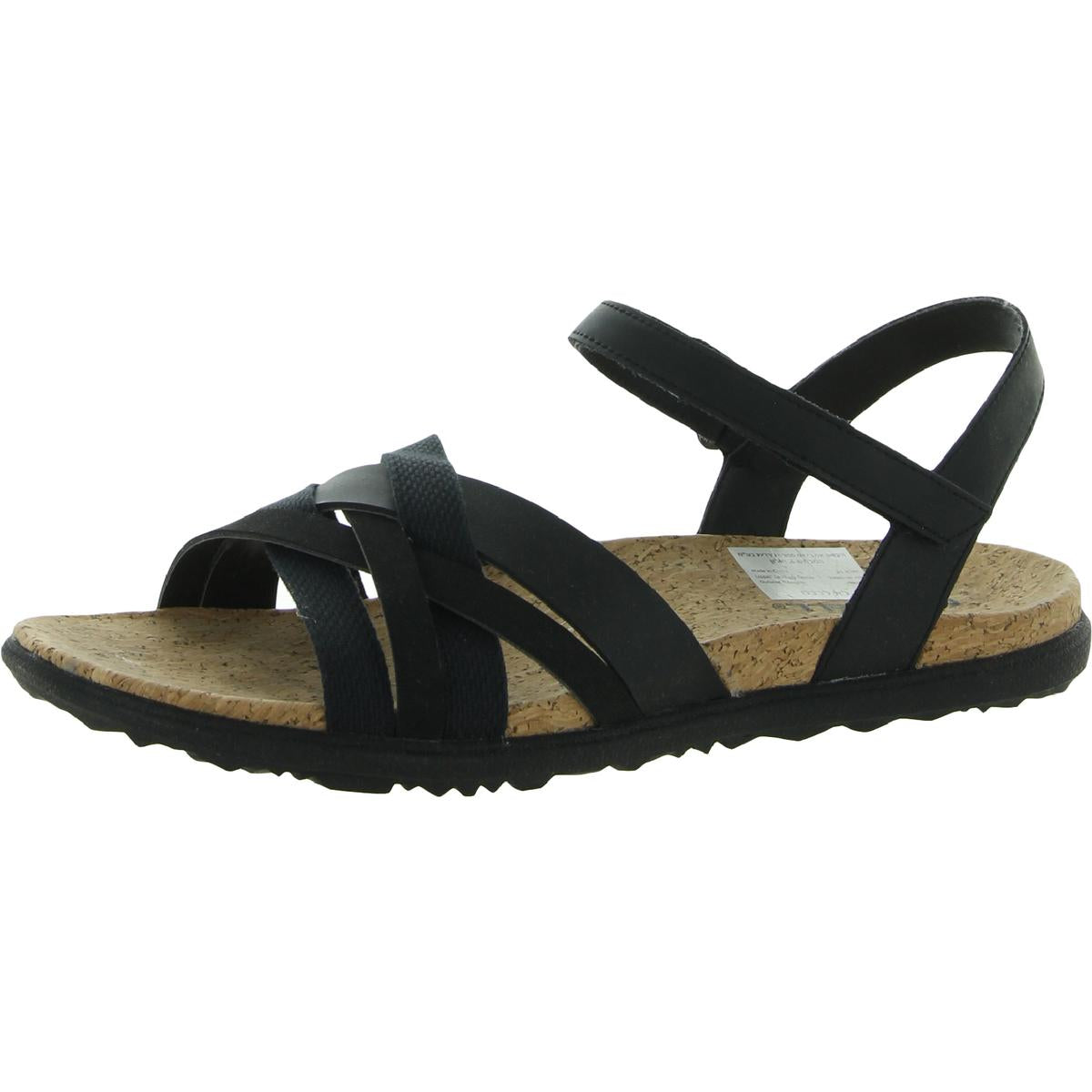 Rund um die Stadt Arin Leder Cork Slingback Sandalen