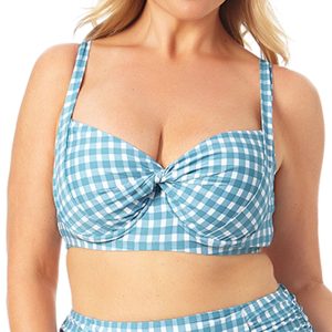 anne cole retro twist underwire top 7827413762108