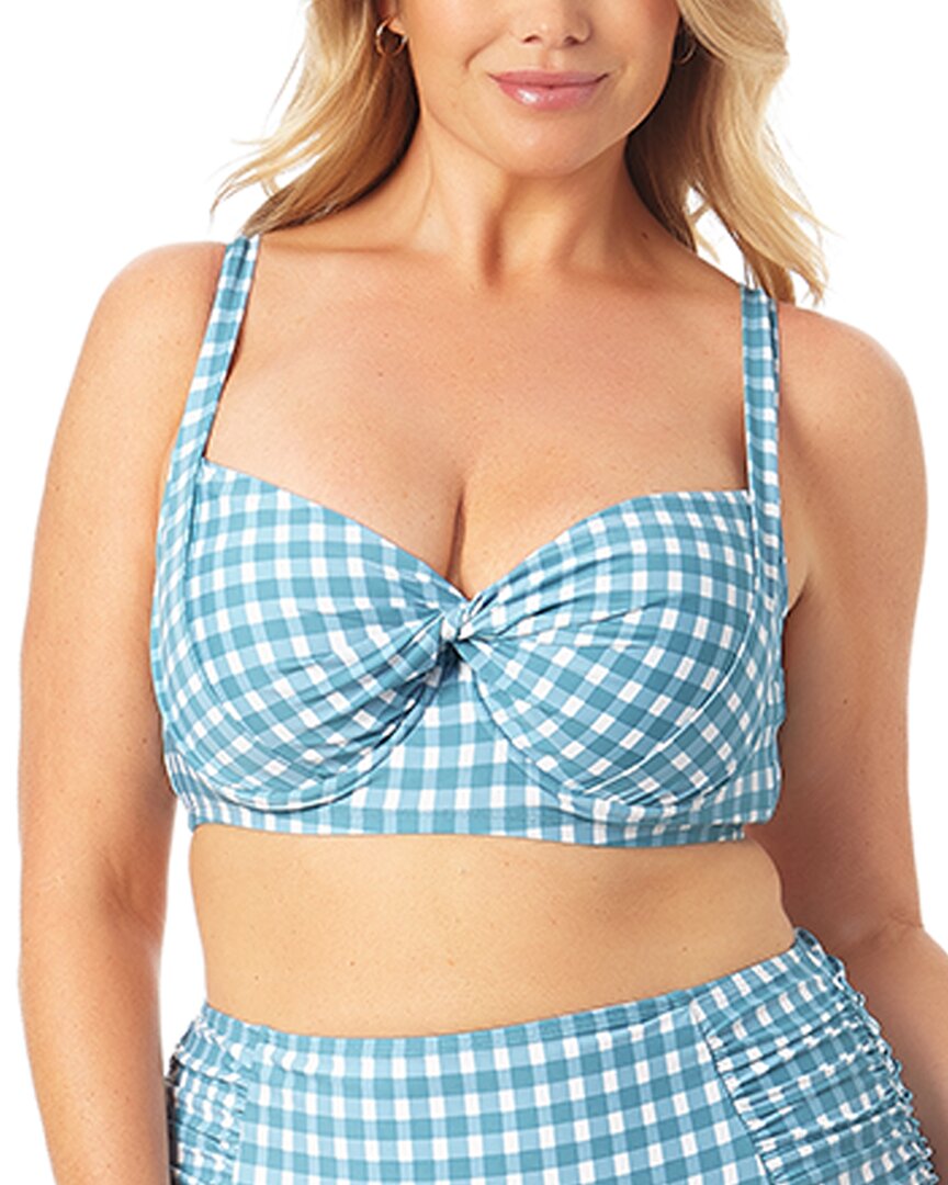 Anne Cole Retro Twist Bügeloberteil