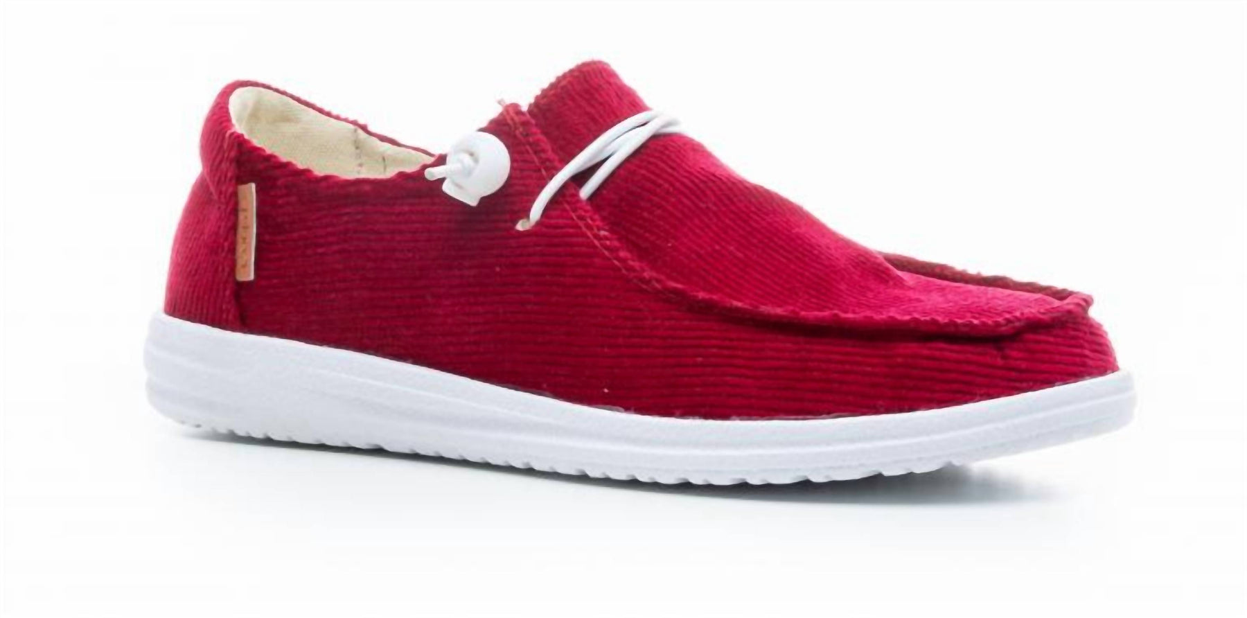 Damen Corduroy Kayak Schuhe – mittel in Rot