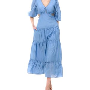 BGL Seidenblend-Midi-Kleid 7670781837372