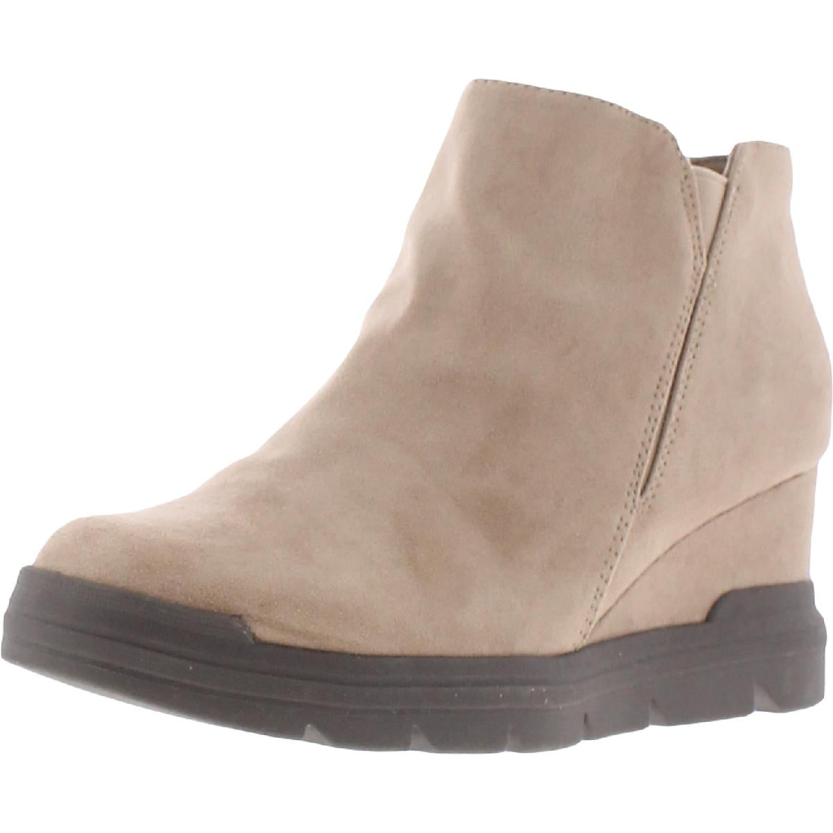 Riley gepolsterte BH-Top Imitat Wildleder Keil Stiefel