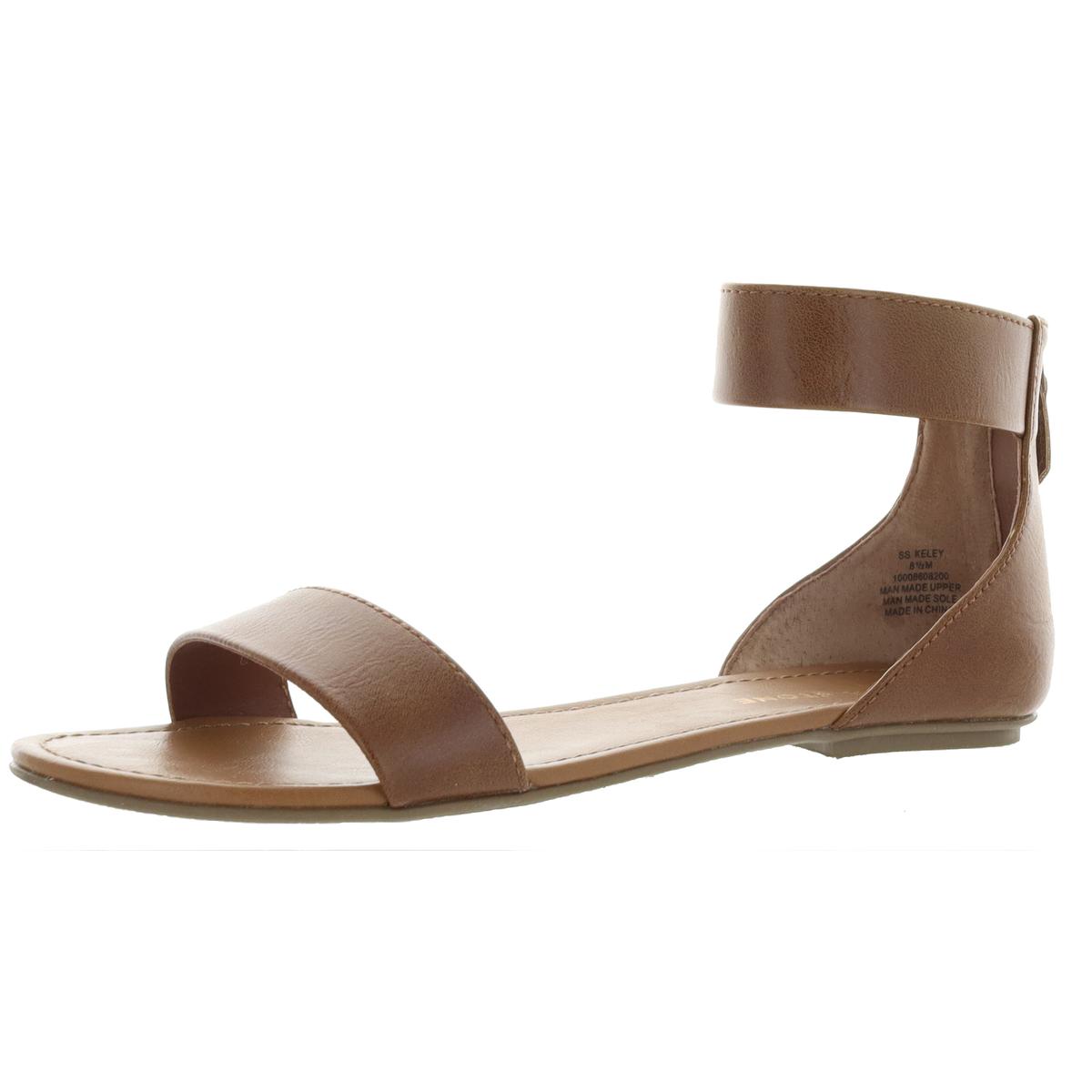 Flache Sandalen aus Leder von Keley Imitat