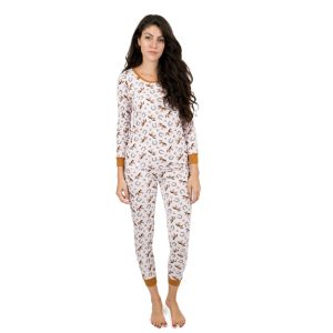 Damen zweiteilige Baumwolle Pyjamas Pferd