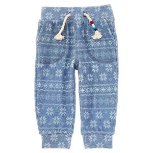 Sol Angeles Indigo Fair Isle Joggerhose