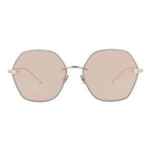 Round-Frame Metal Sonnenbrille 7670725607484