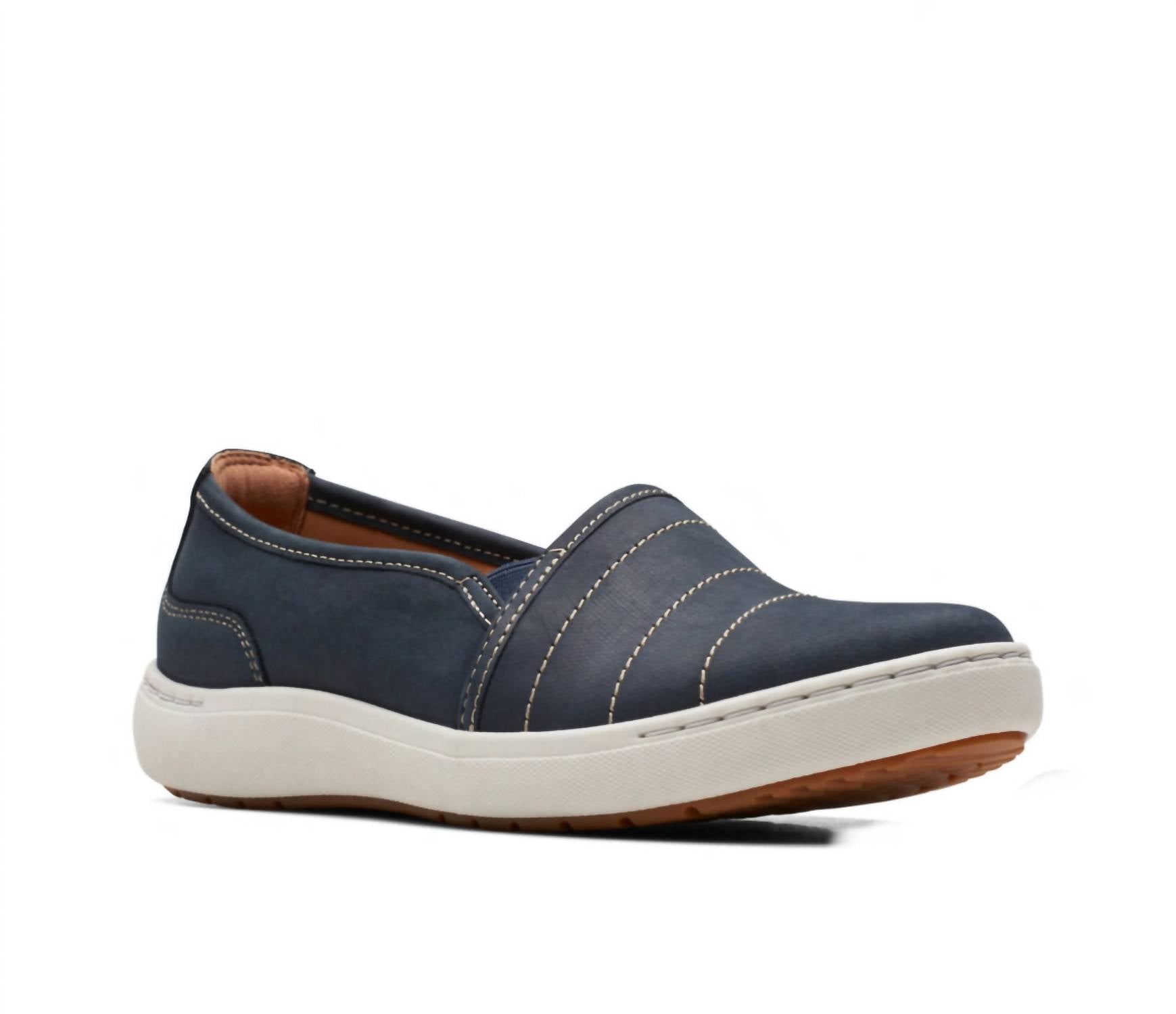 Damen Nalle Leder Loafer In Dunkelblau